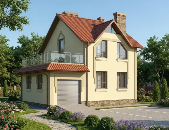 Проект каркасного дома из бруса от 100м²