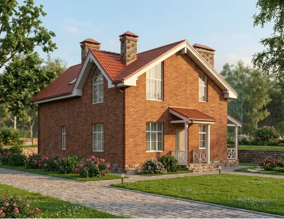 Проект двухэтажного дома из керамзитобетона до 150м²