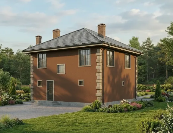 Проект дома из керамзитобетона от 130м²