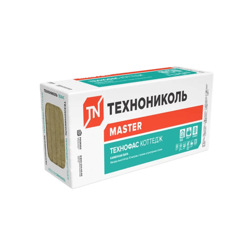 Утеплитель фасадный ТЕХНОФАС КОТТЕДЖ 1200х600х50мм (6шт; 4,32м2; 0,216м3)